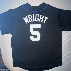David Wright Majestic Authentic Vintage New York Mets Black MLB Baseball Jersey